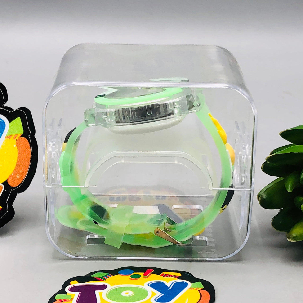 Ben-10 Themed Lighting Watch With Acrylic Box