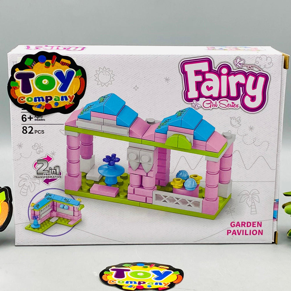DIY 2in1 Fairy Garden Pavilion Building Blocks - 82Pcs