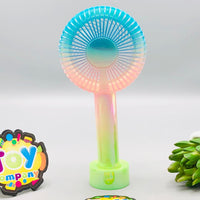 Rechargeable Colorful Desktop Fan With Lights