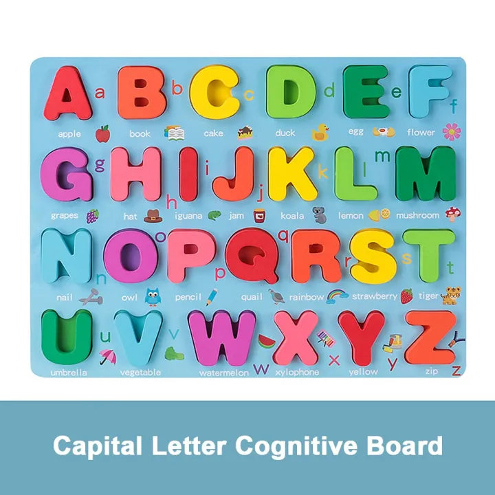 3D Wooden Capital Letters A-Z Board