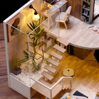 DIY Miniature Modern Luxury Home With LED Lights