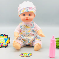 11* Inches Premium Movable Joints Doll With Feeder