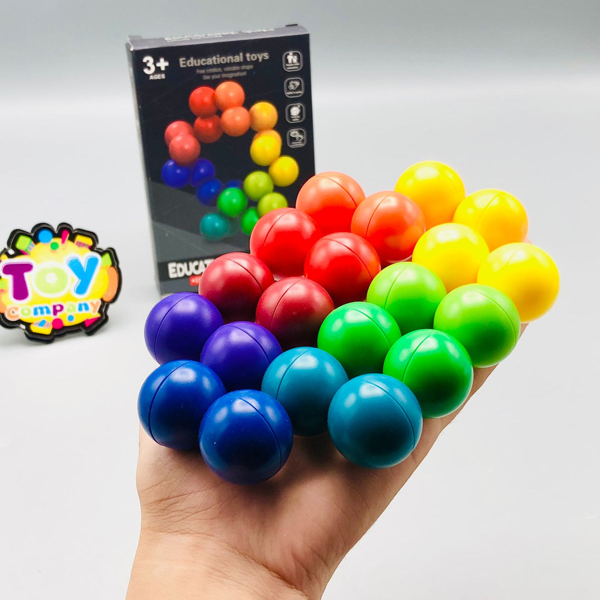 Montessori Rainbow Twisting Magic Puzzle Balls