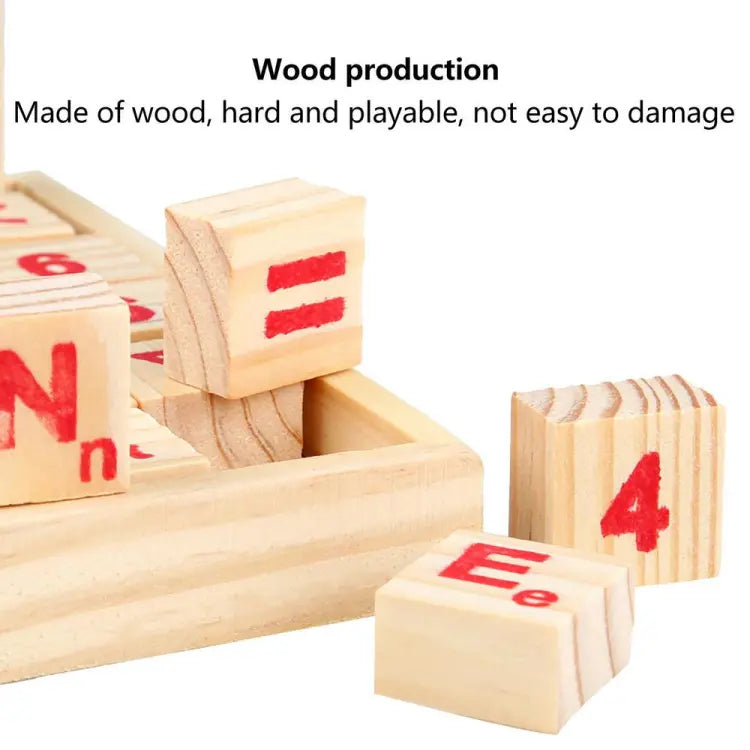 Wooden Abacus Study Calculation Blocks