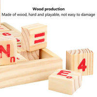 Wooden Abacus Study Calculation Blocks