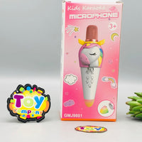 Rechargeable Unicorn Themed Handheld Bluetooth Microphone