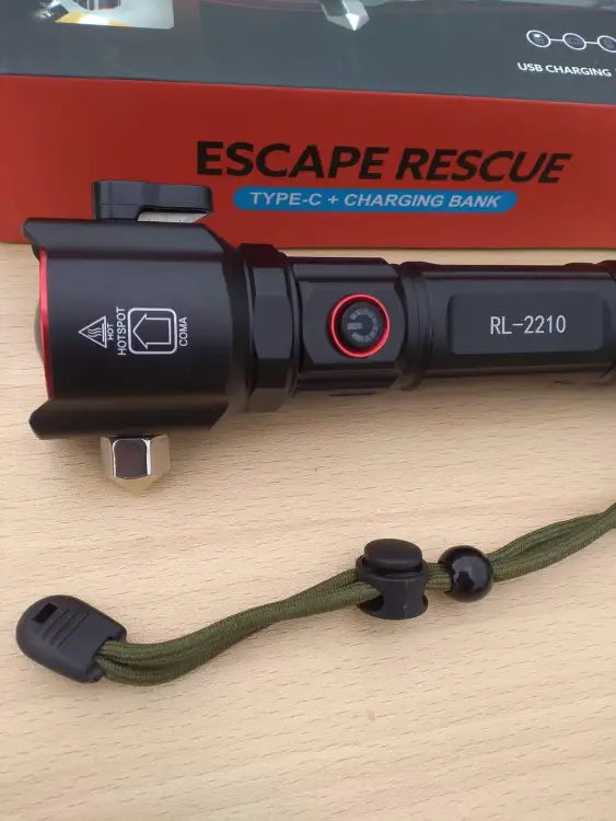 Multi-functional Metal Emergency Flashlight