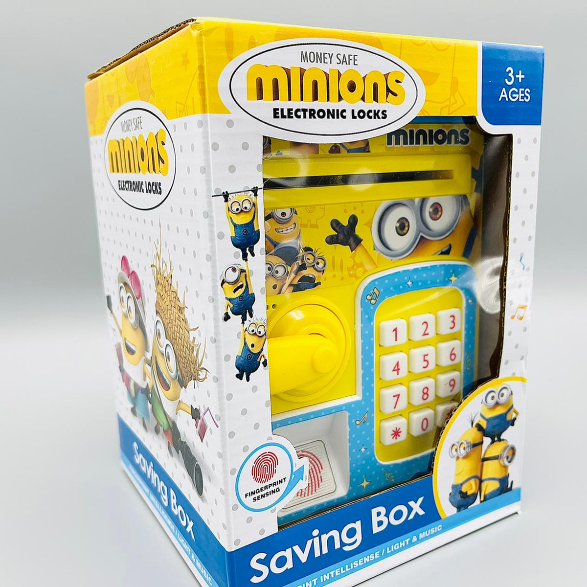Minions Piggy Bank ATM with Finger Print & Password Unlock