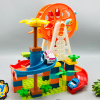 82Pcs DIY Manual Dinosaur Ferris Wheel Building Blocks