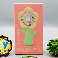 Rechargeable Mini Flower Themed Cooling Fan
