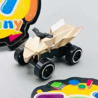 Mini Diecast Tesla Pickup Truck With Bike - 1Pc