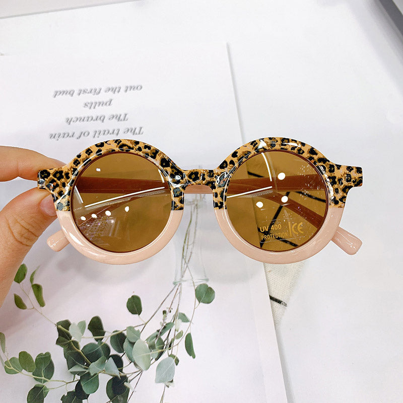Kids Stylish Leopard Design Sunglasses