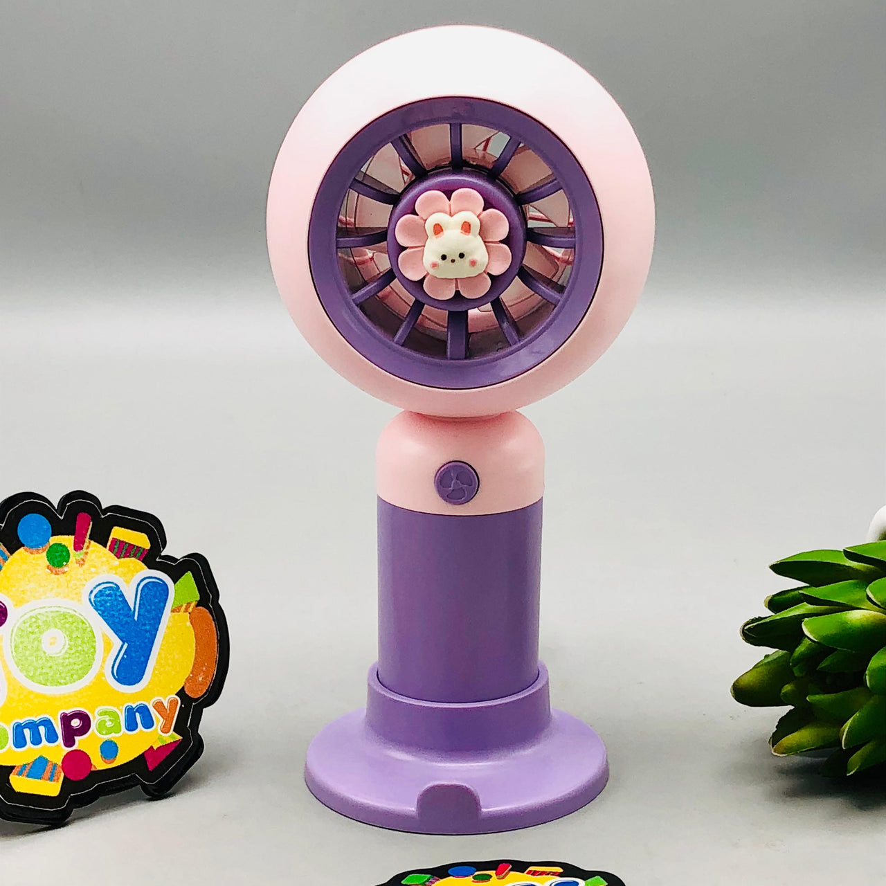Rechargeable Cartoon Turbine Cooling Fan - Assortment