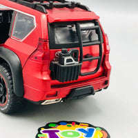 1:24 Diecast Toyota Land Cruiser Prado Off-Road Red Red - Minor Fault