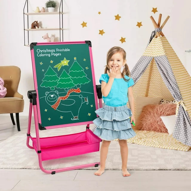 Children's Folding Easel Double-Sided Art Board