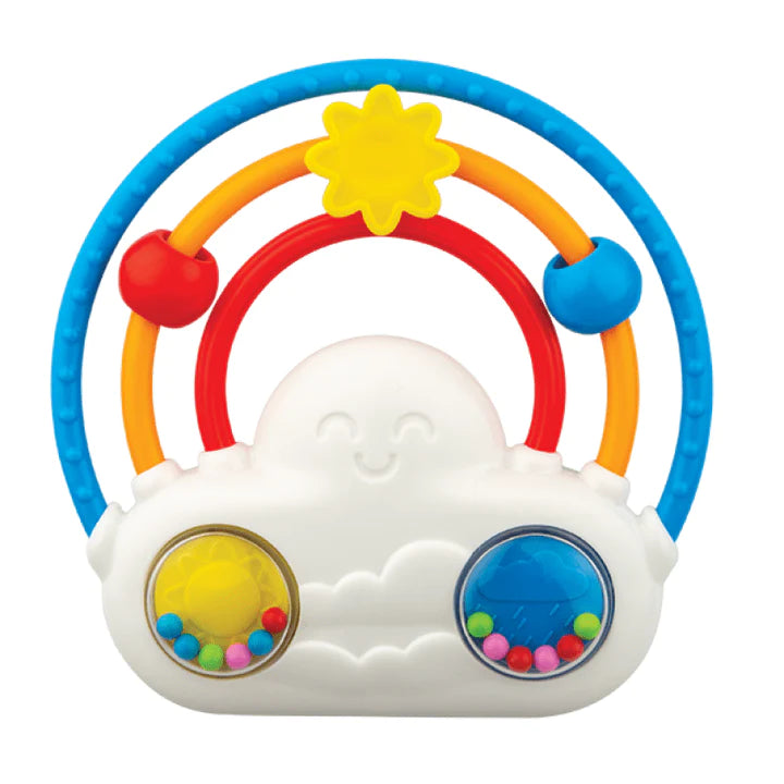 As babies shake the rattle, they are rewarded with the soothing glow and musical sounds, creating a cause-and-effect relationship that promotes cognitive development and early learning.
