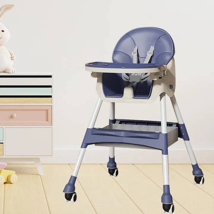 Portable Baby High Dining Chair - Blue