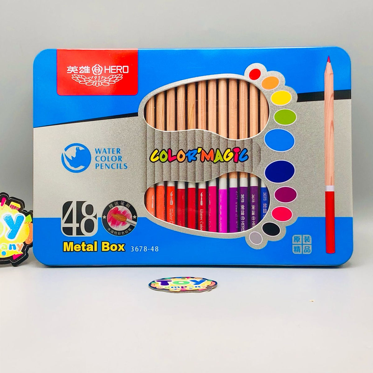 48Pcs Water Color Pencils Set With Tin Box