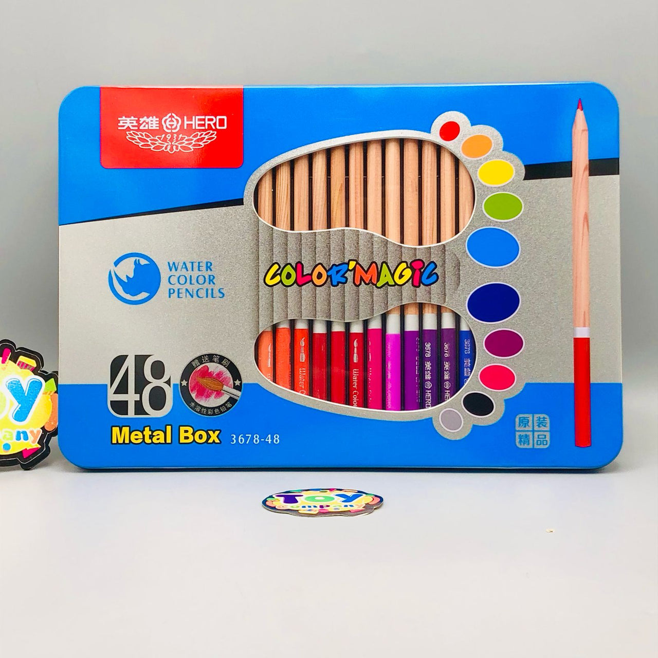 48Pcs Water Color Pencils Set With Tin Box