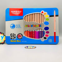 48Pcs Water Color Pencils Set With Tin Box