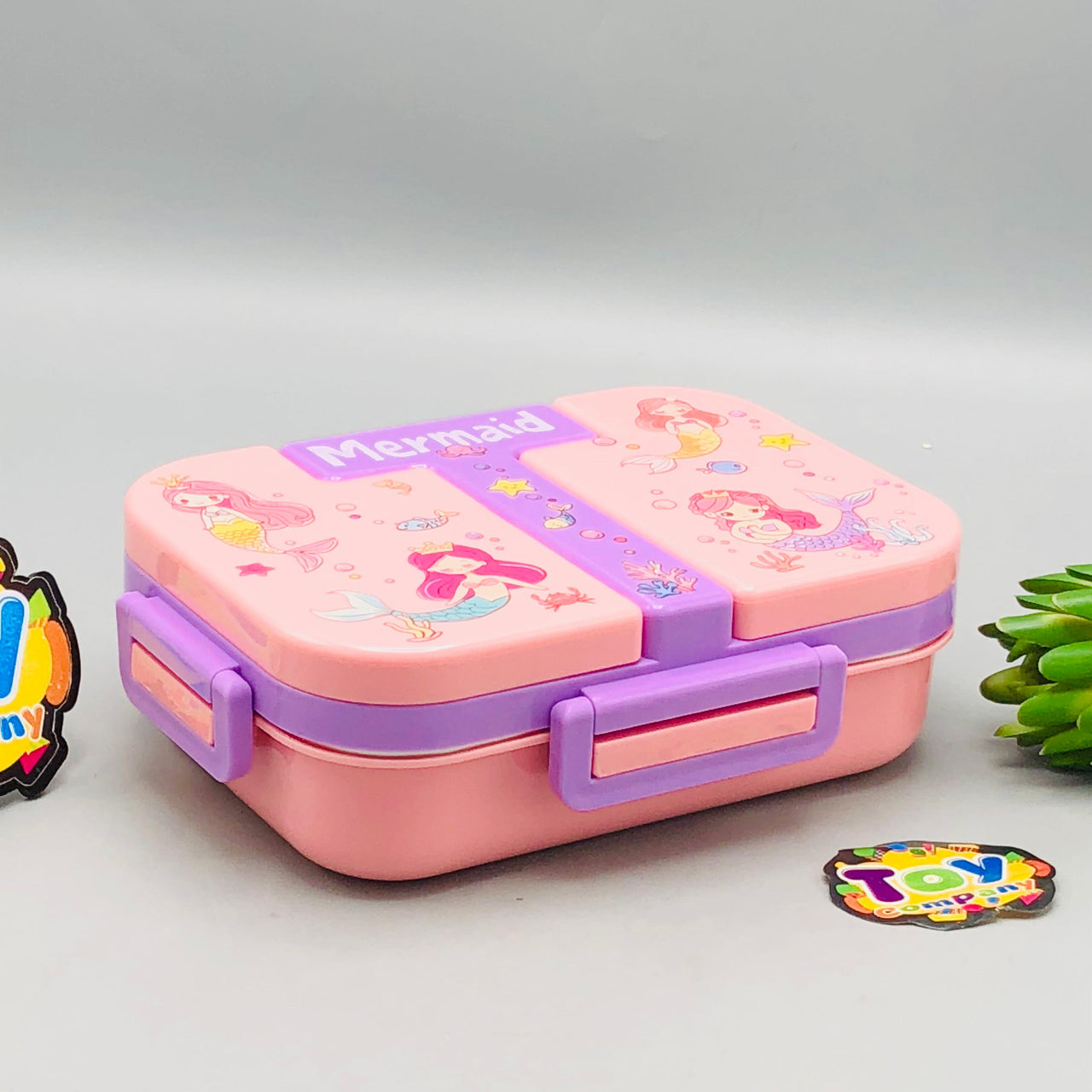 600ml Kids Mermaid Themed Stainless Steel Lunch Box