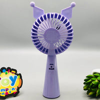 Rechargeable Mini Kuromi Themed Three Speed Fan
