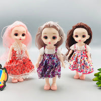 3Pcs 6* Inches Premium Movable Joints Dolls Set - Without Box