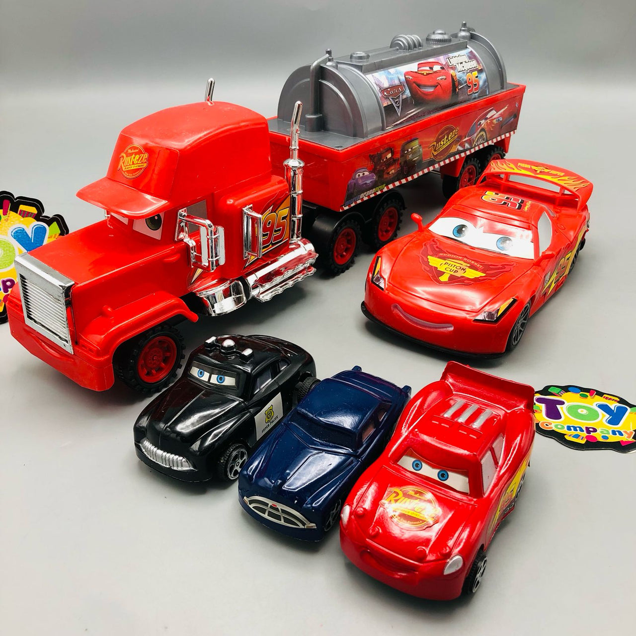 ABS McQueen Luxury Funky Racing Truck & Cars Set