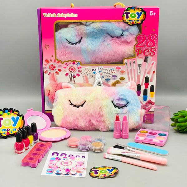 28Pcs Realistic Princess Makeup Set With Pouch