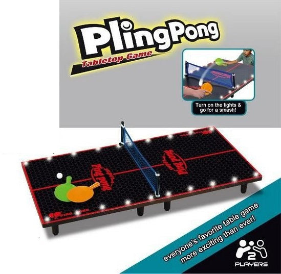 Wooden Ping Pong Table Top Game With Lights