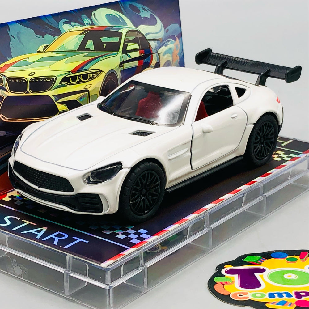 1:64 Diecast Mercedes Benz With Acrylic Display Box - White