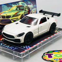 1:64 Diecast Mercedes Benz With Acrylic Display Box - White