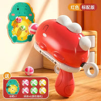 Manual Dinosaur Sticky Ball Shooting Gun With Plush Target