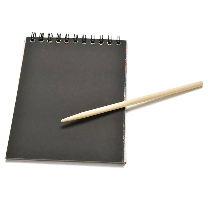 Scratch Notebook With Wooden Stick