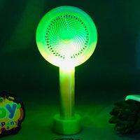 Rechargeable Colorful Desktop Fan With Lights