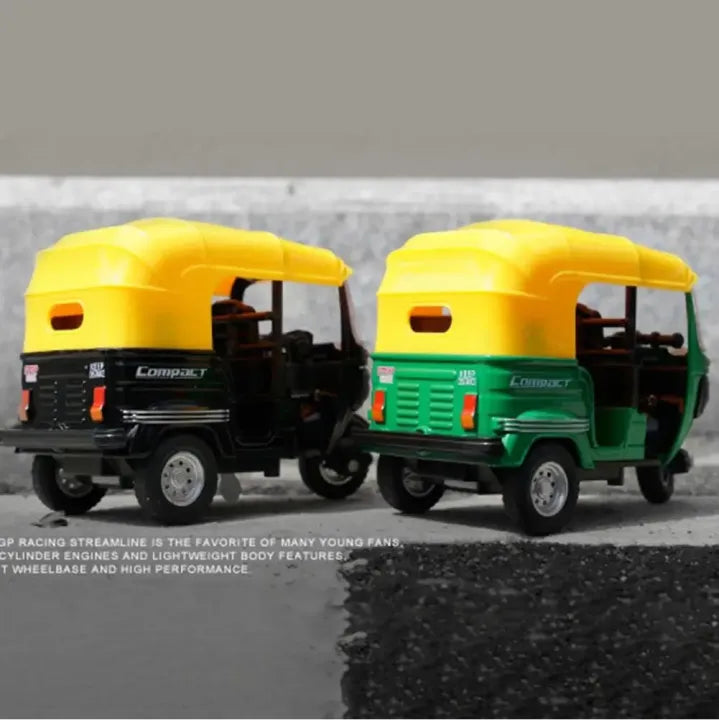 1:14 Diecast Mini CNG Auto Rickshaw Model