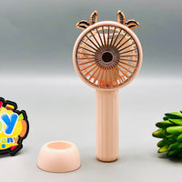 Mini Rechargeable Unique Design Cooling Fan With Light