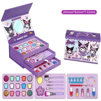 31Pcs Realistic Kuromi Themed Makeup Briefcase