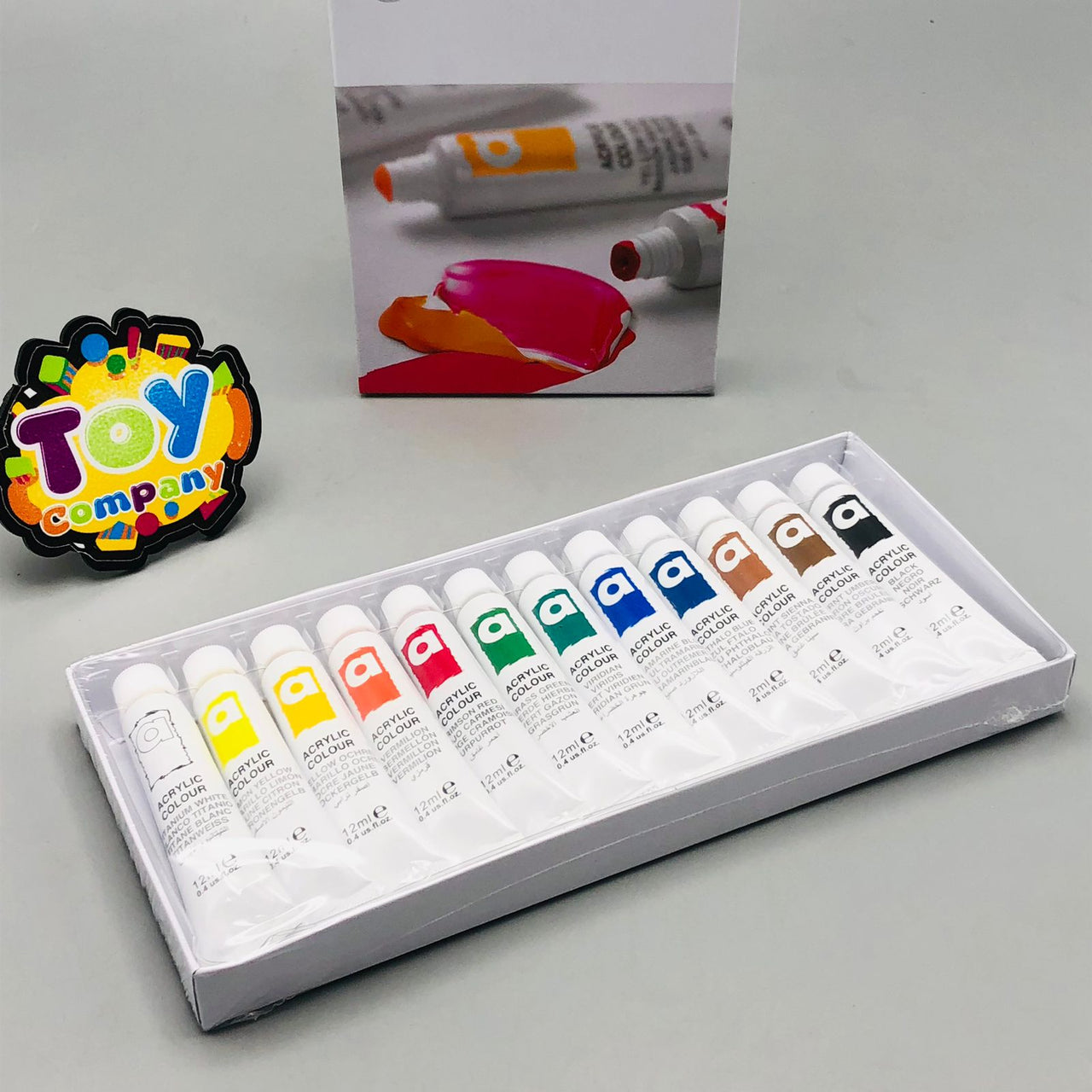 12Pcs Art Rangers Acrylic Colour Tubes
