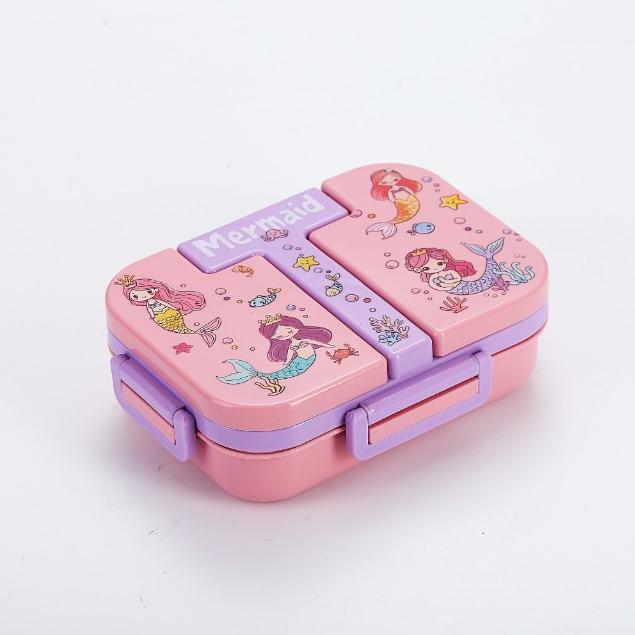 600ml Kids Mermaid Themed Stainless Steel Lunch Box