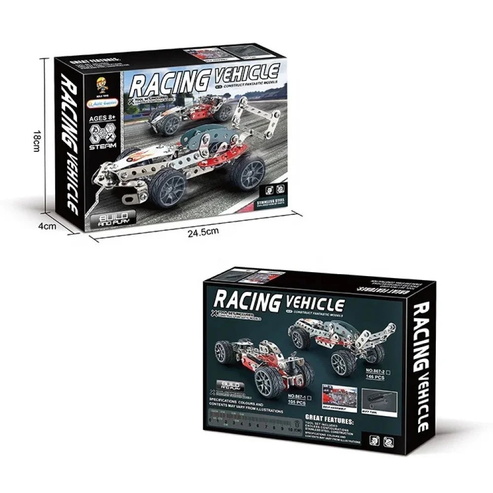 105Pcs DIY Tech Bricks Racing Car