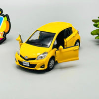 Thumbnail for 1:36 Diecast Metal Toyota Vitz Model Car - Yellow
