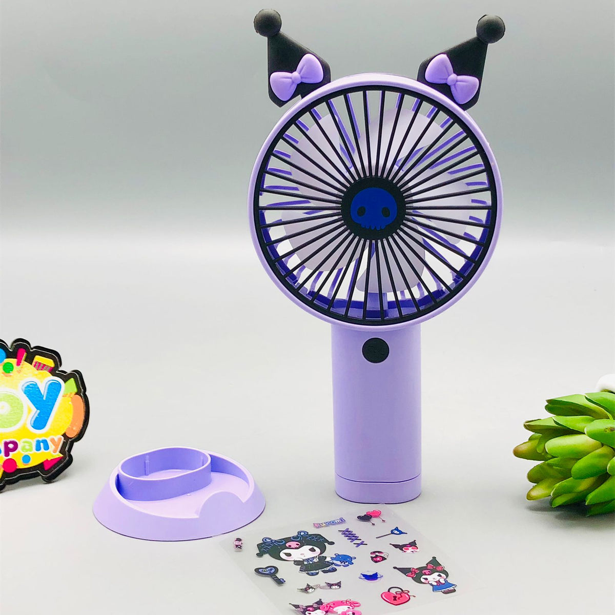 Rechargeable Kuromi Cartoon Fan