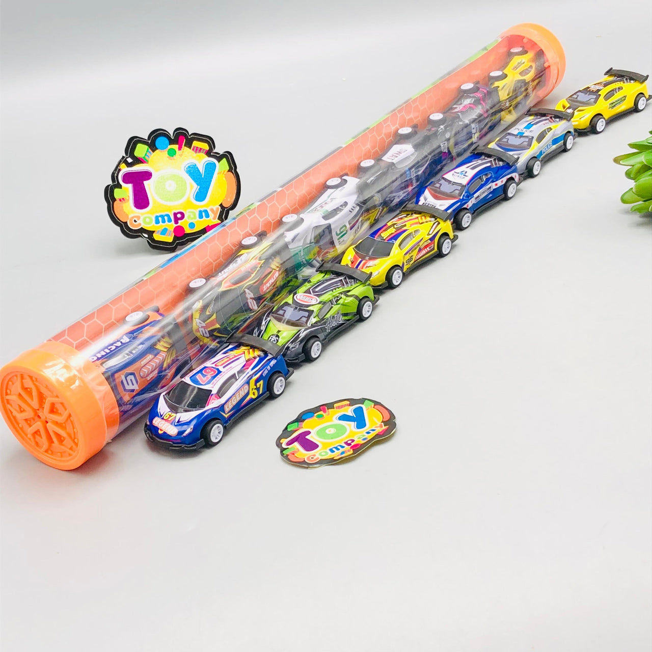 6Pcs Mini Pullback Cars With Road Map