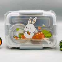 Stainless Steel Bunny Design Kids Lunch Box