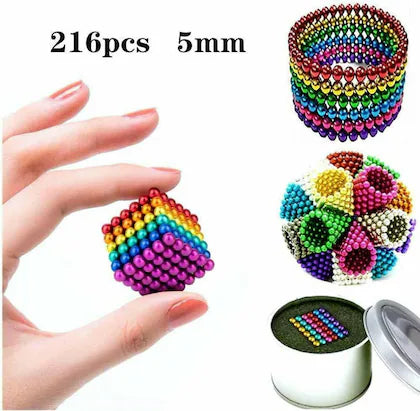 216Pcs Colorful Magnetic Bucky Balls With Storage Box
