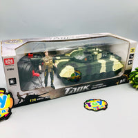 1:24 RC Military Battle Tank With Soldier