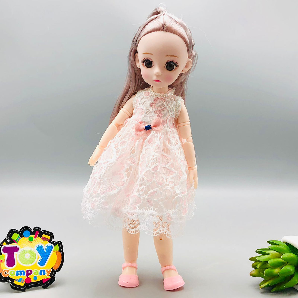 Premium Movable Joints Doll With Baby - Transparent Packaging
