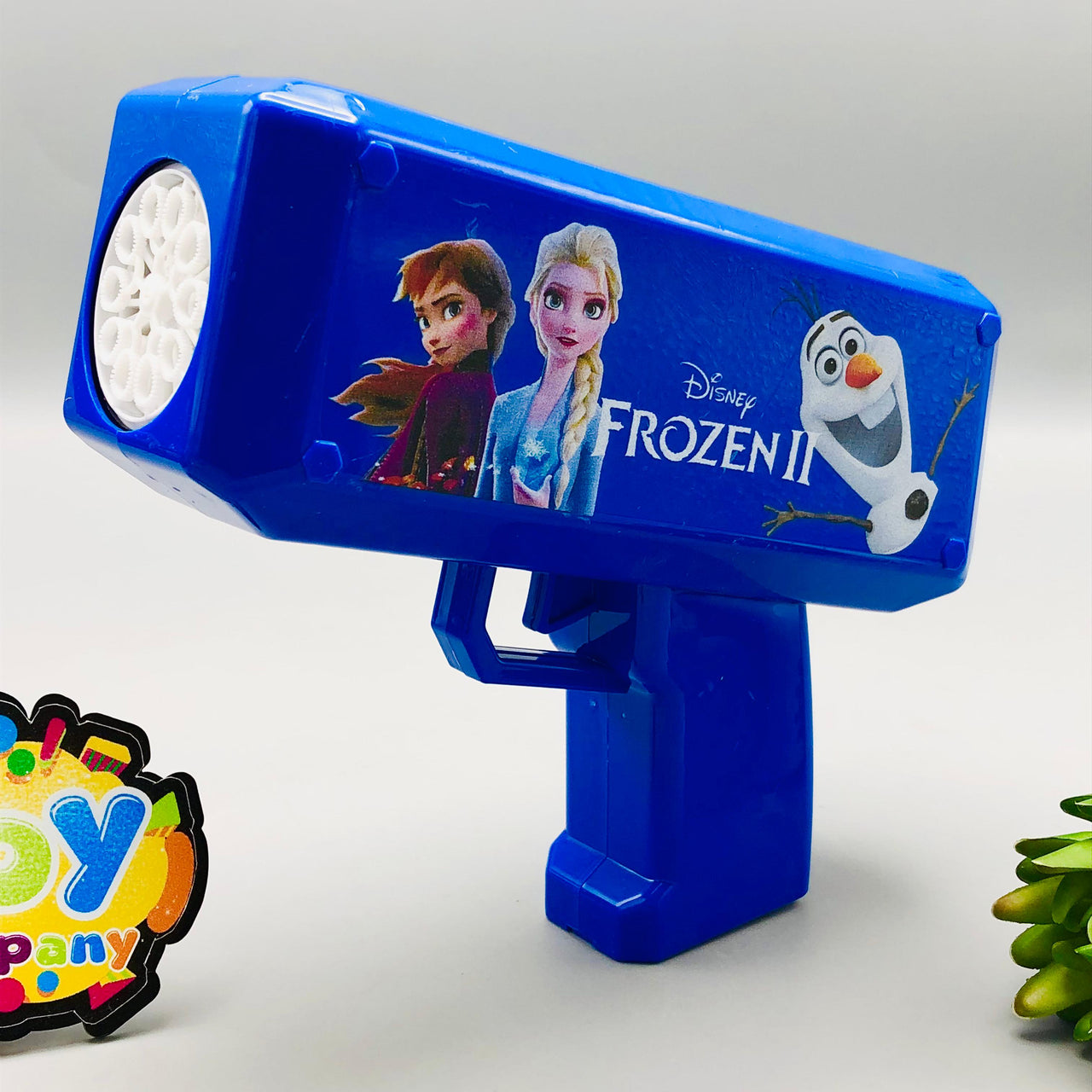 Battery Operated Frozen Colorful Bubble Gun