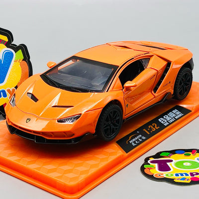 1:32 Diecast Lamborghini LP770-4 With Acrylic Display Box - Orange